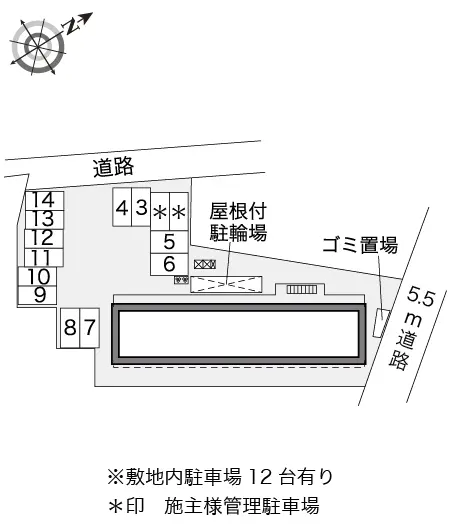 ★手数料０円★伊勢原市高森３丁目　月極駐車場（LP）